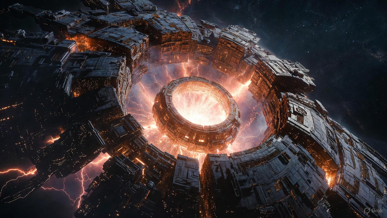 The engine ignites